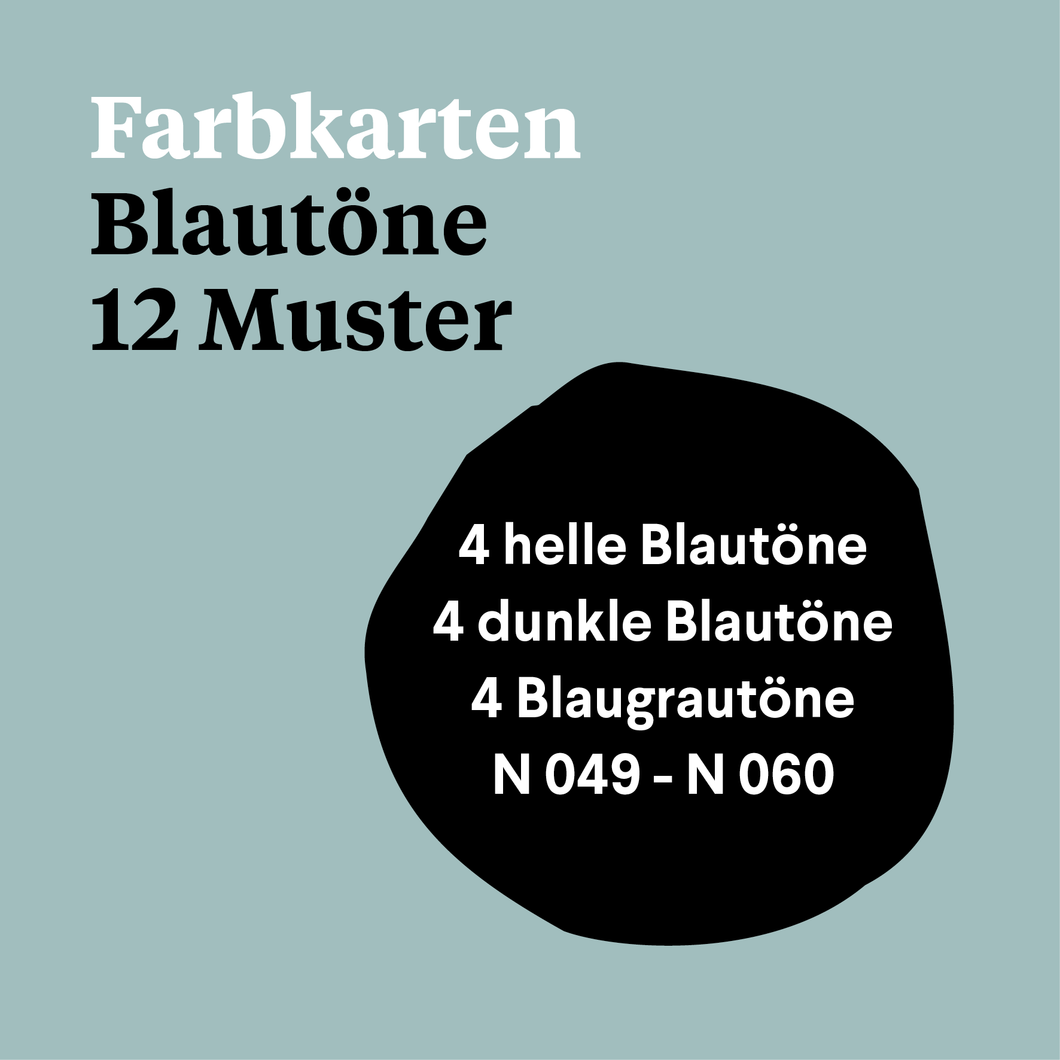 F 009 - Farbkarten - Blautöne