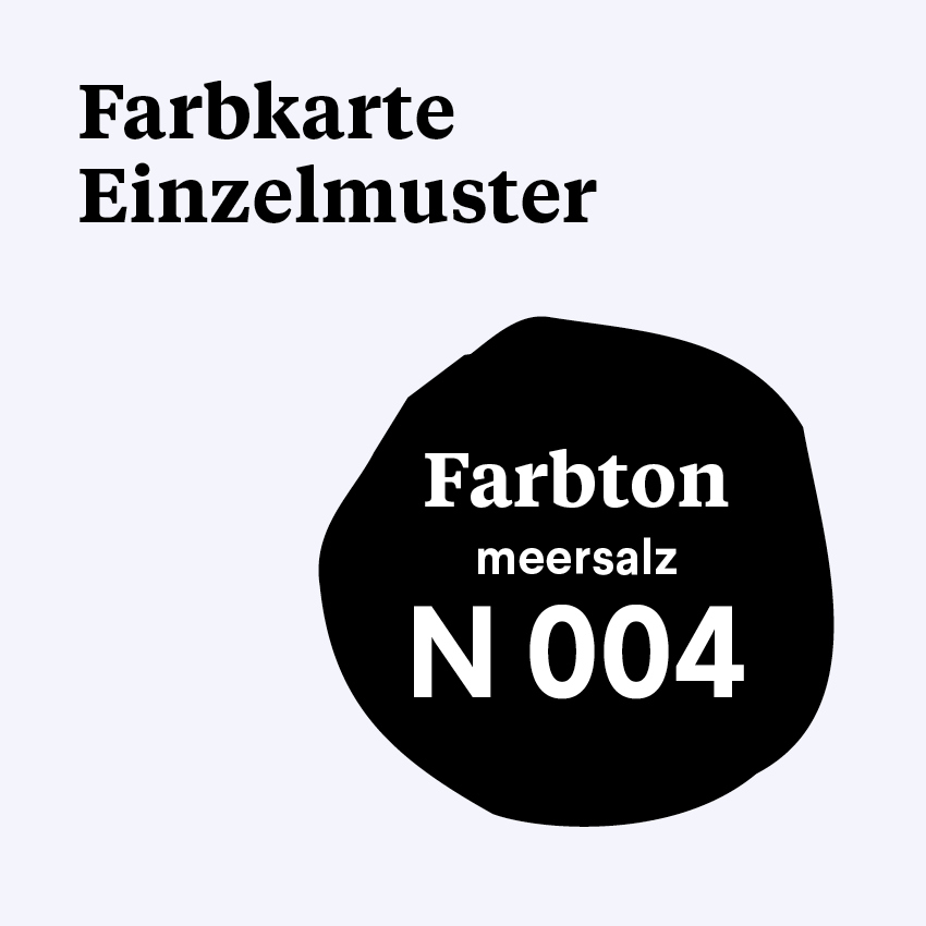 M 004 - Farbmuster N 004 - meersalz