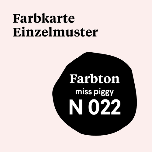 M 022 - Farbmuster N 022 - miss piggy