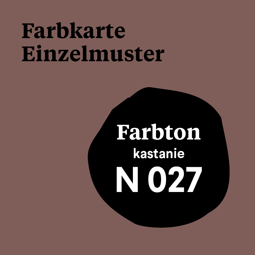 M 027 - Farbmuster N 027 - kastanie