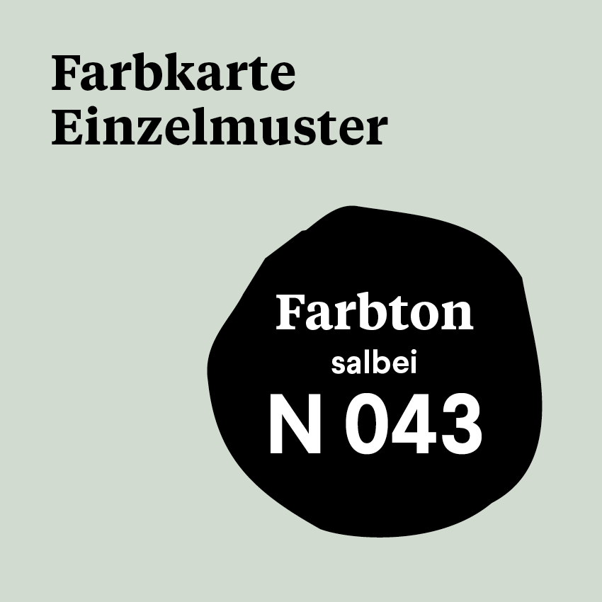 M 043 - Farbmuster N 043 - salbei