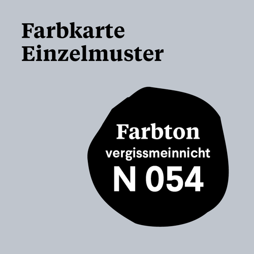 M 054 - Farbmuster N 054 - vergissmeinnicht