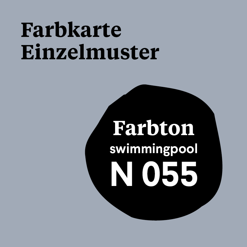 M 055 - Farbmuster N 055 - swimmingpool