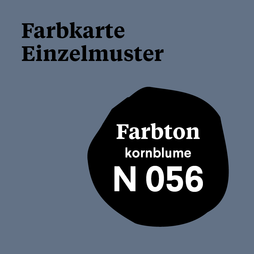 M 056 - Farbmuster N 056 - kornblume
