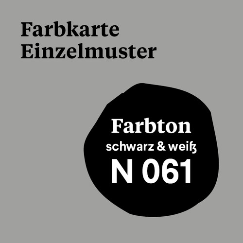 M 061 - Farbmuster N 061 - schwarz & weiß