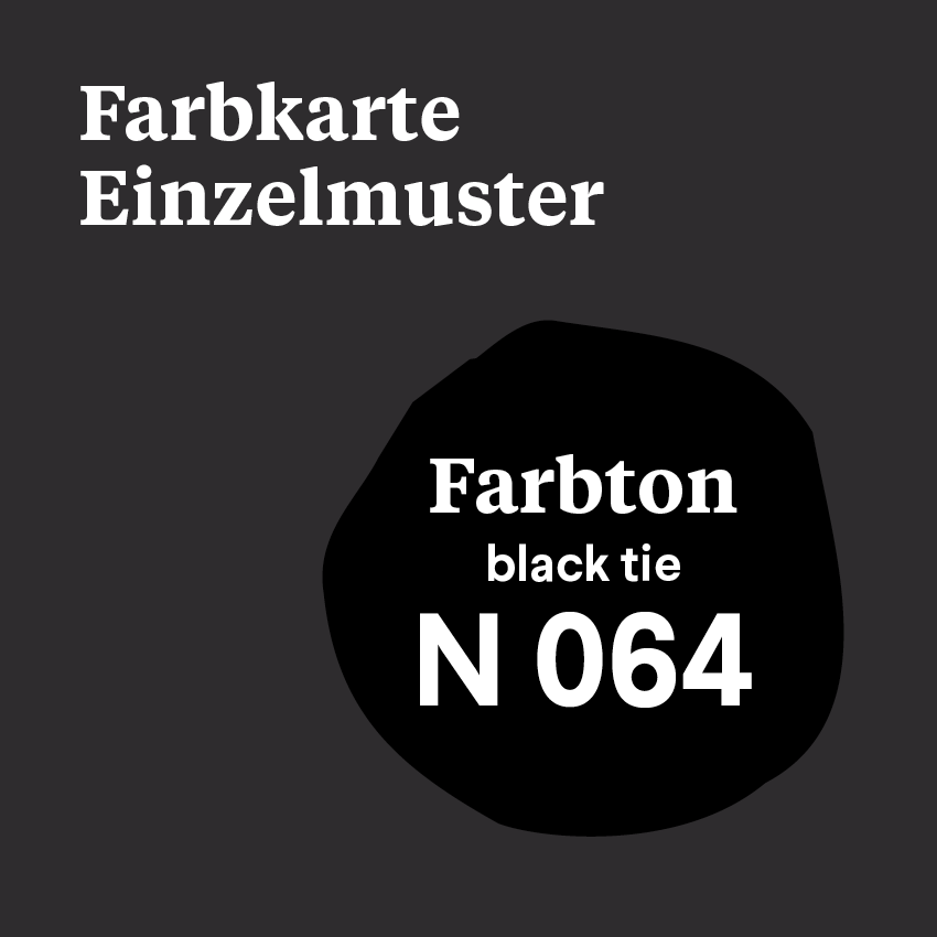 M 064 - Farbmuster N 064 - black tie